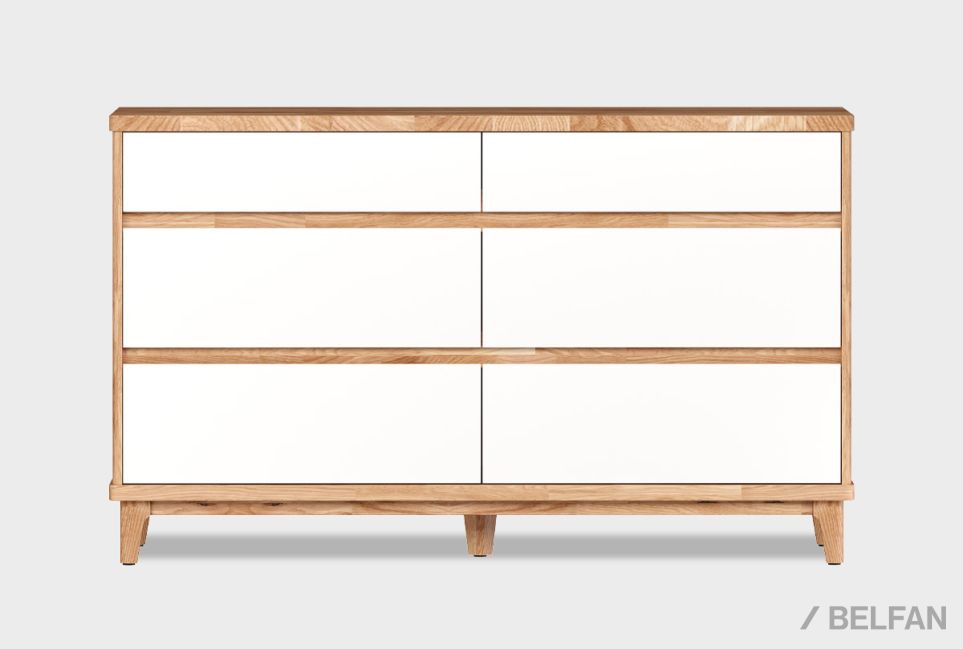 Комод "Уоллстрит" 6 массив дуба, МДФ 2