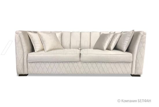 "Marsele" диван 3-х местный; раскл.; 3М; "Дельфин" (1950х1400); Tiffany 12 (гр.1/МТХ)