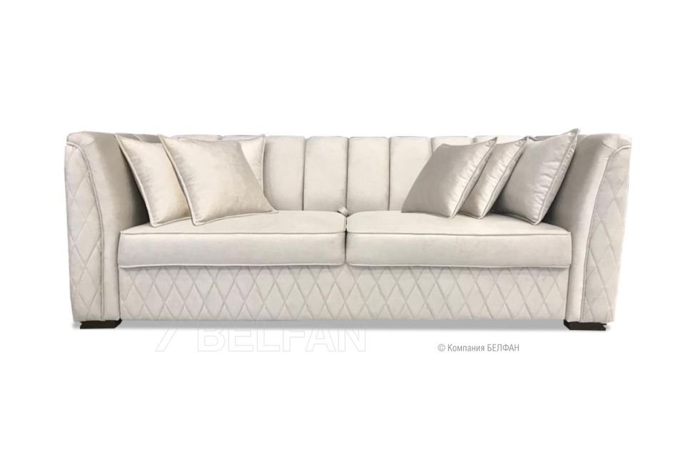 "Marsele" диван 3-х местный; раскл.; 3М; "Дельфин" (1950х1400); Tiffany 12 (гр.1/МТХ)