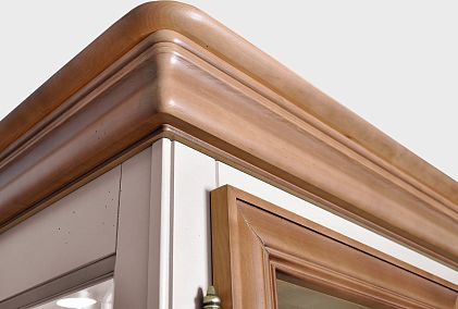 Шкаф с витриной 1-но дв. "Оливия" (правый)