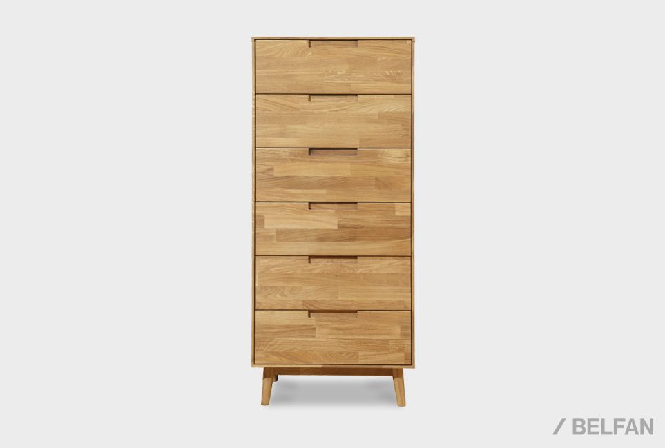 Комод "Ирвинг" 6 (высокий) массив дуба 6