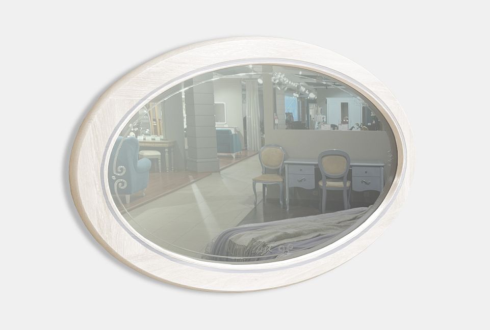 Зеркало "Katrin"; альба с серебряной патиной