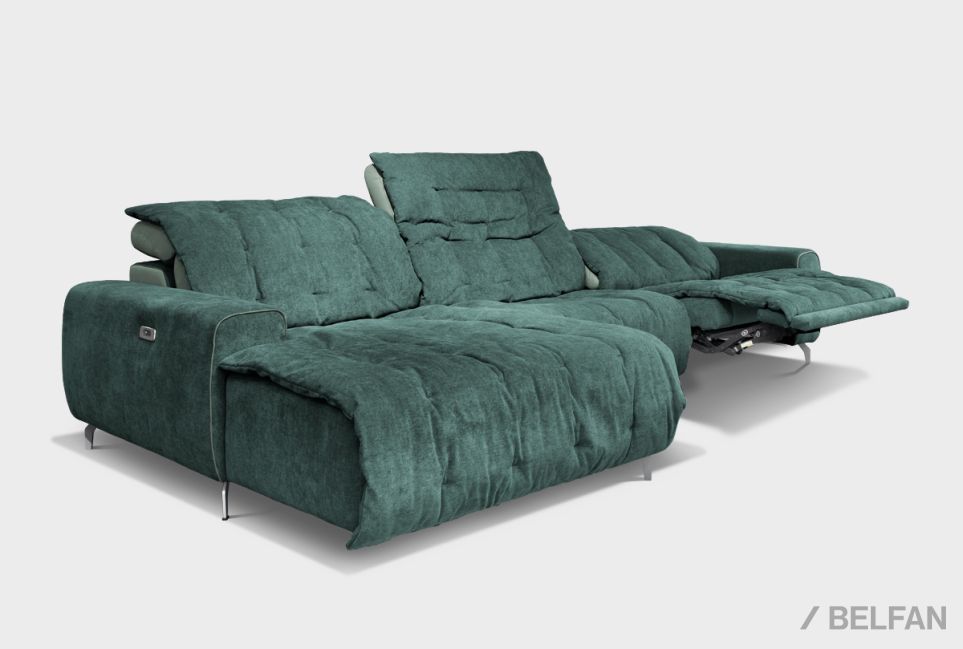 "Грей" диван с оттоманкой 1