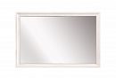 Зеркало "Соната" (без декора) прямоугольное; белая эмаль с темной патиной
