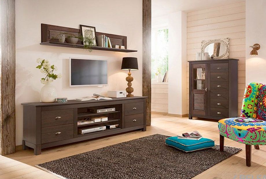 Тумба ТВ "Рауна" 200 массив сосны 4