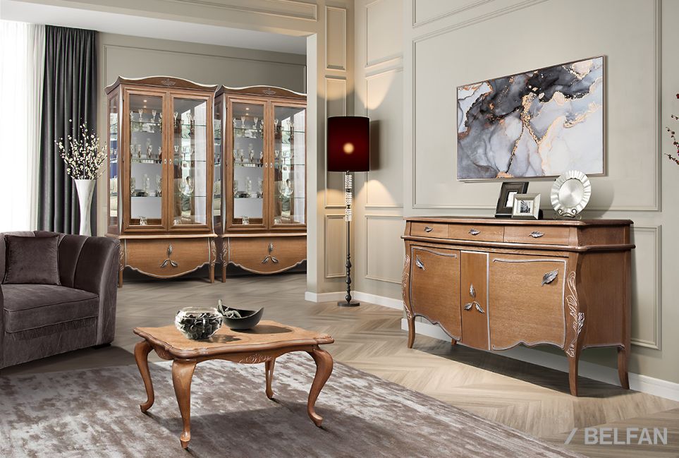 Стол журнальный "Грация" массив и шпон дуба 3