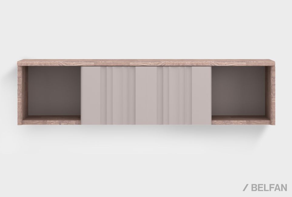 Тумба настенная "Меридиан" массив дуба, МДФ 1