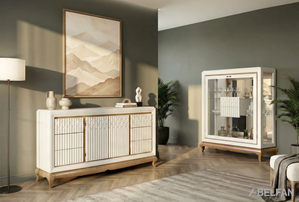 Тумба "Армония" 4 (с ящиками) массив и шпон дуба 10