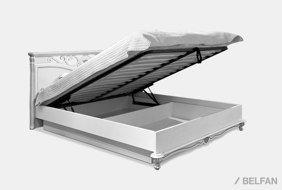 Кровать "Алези" с подьемным механизмом (низкое изножье) массив и шпон дуба 3