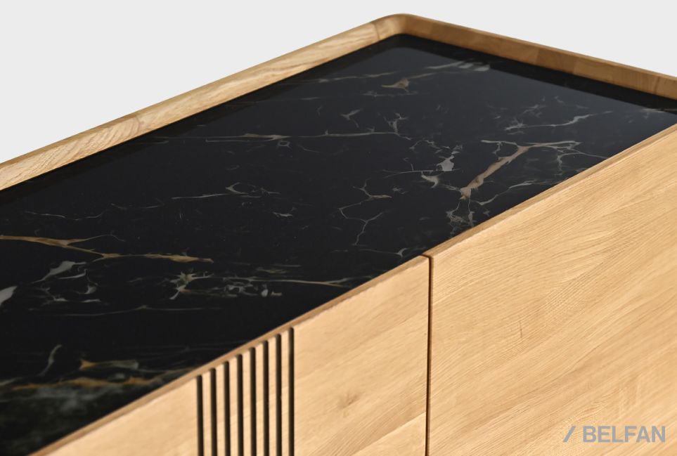 Тумба "Бергамо" 3 (с ящиками) массив дуба 9