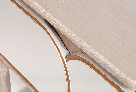 Тумба прикроватная "Алекса" массив и шпон дуба, МДФ 10