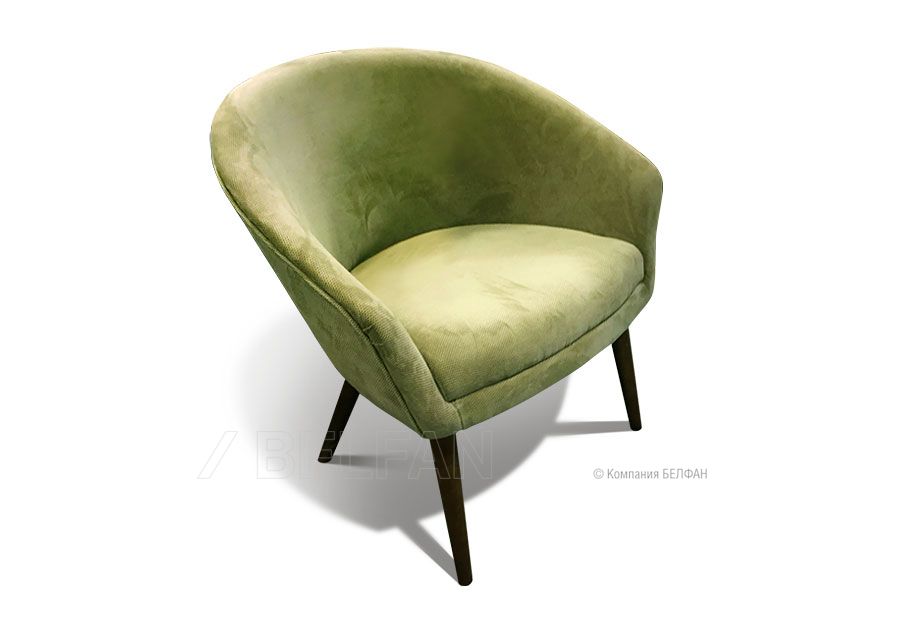 Тиана кресло; нераскл.; 12; венге; Velvet Lux 18 (гр.1/СМ)
