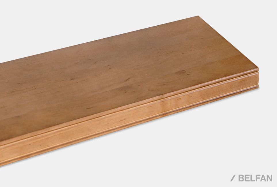 Полка навесная "Тэфи" массив и шпон дуба 2