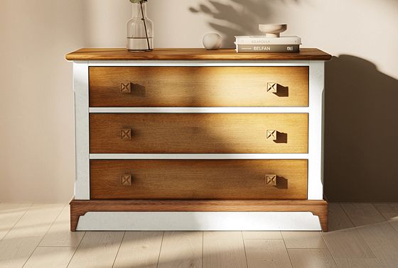 Комод "Бриансон" массив и шпон дуба, МДФ 7