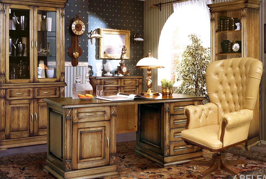 Тумба 2-х дверная "Верди Люкс 2" массив и шпон дуба 3