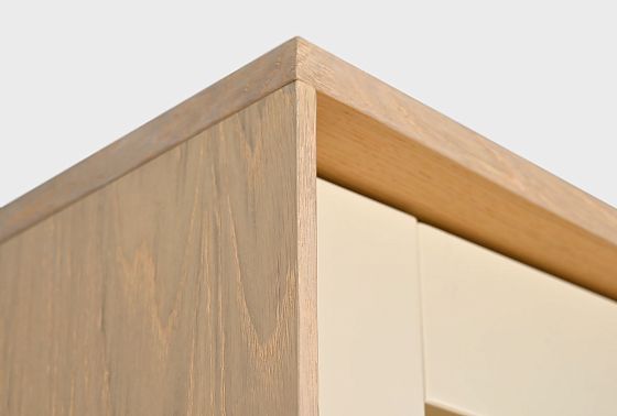 Витрина 1-но дверная "Avenue" (левая) шпон дуба, МДФ, металл 13