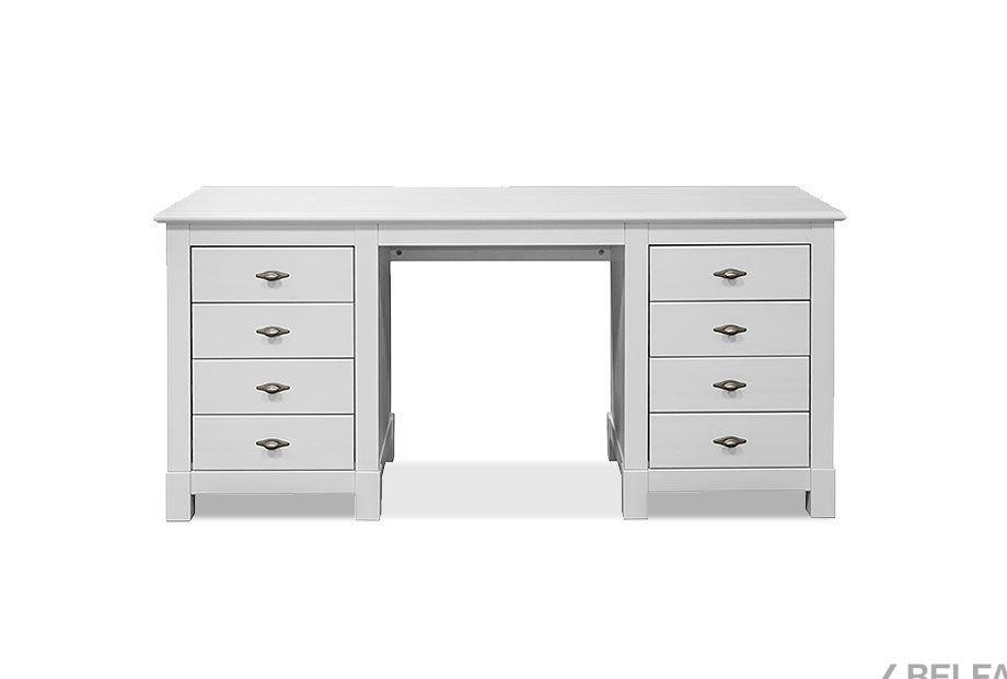 Стол письменный "Рауна" 08 (2 тумбы) массив сосны 1