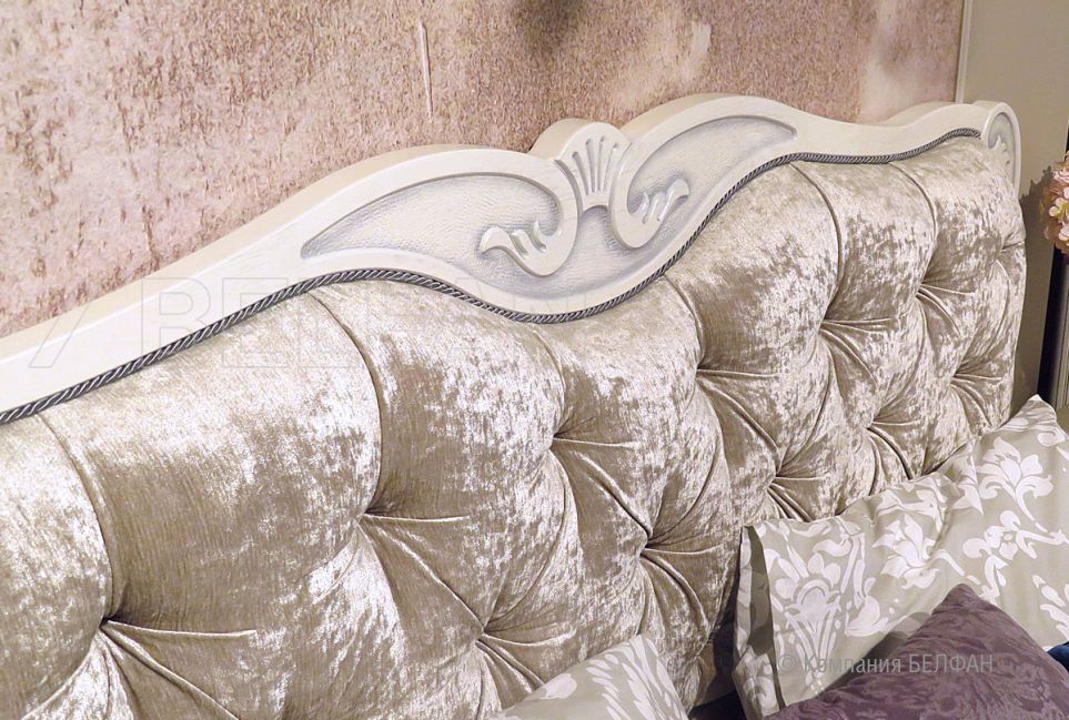 Кровать "Fleuron" (низкое изножье) массив и шпон дуба 4