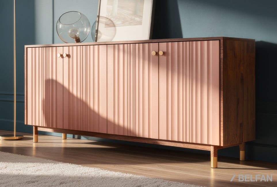 Тумба "Меридиан" 4 массив дуба, МДФ 1