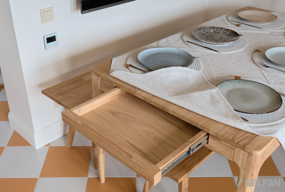 Стол обеденный "Соул" (раскладной) массив дуба 4