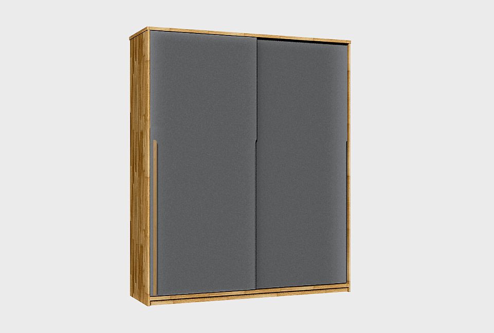 Шкаф-купе 2-х дверный "Wallstreet"; к-бейц-масло, ф-белый