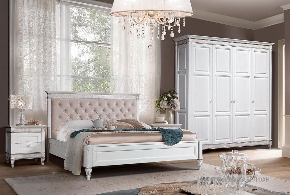 Шкаф для одежды 4-х дв. "Сиена" массив и шпон дуба, МДФ 2