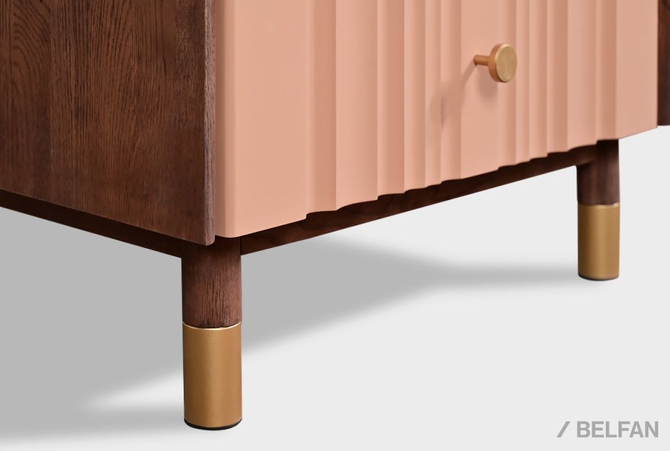 Комод "Меридиан" 5 (высокий) массив дуба, МДФ 3