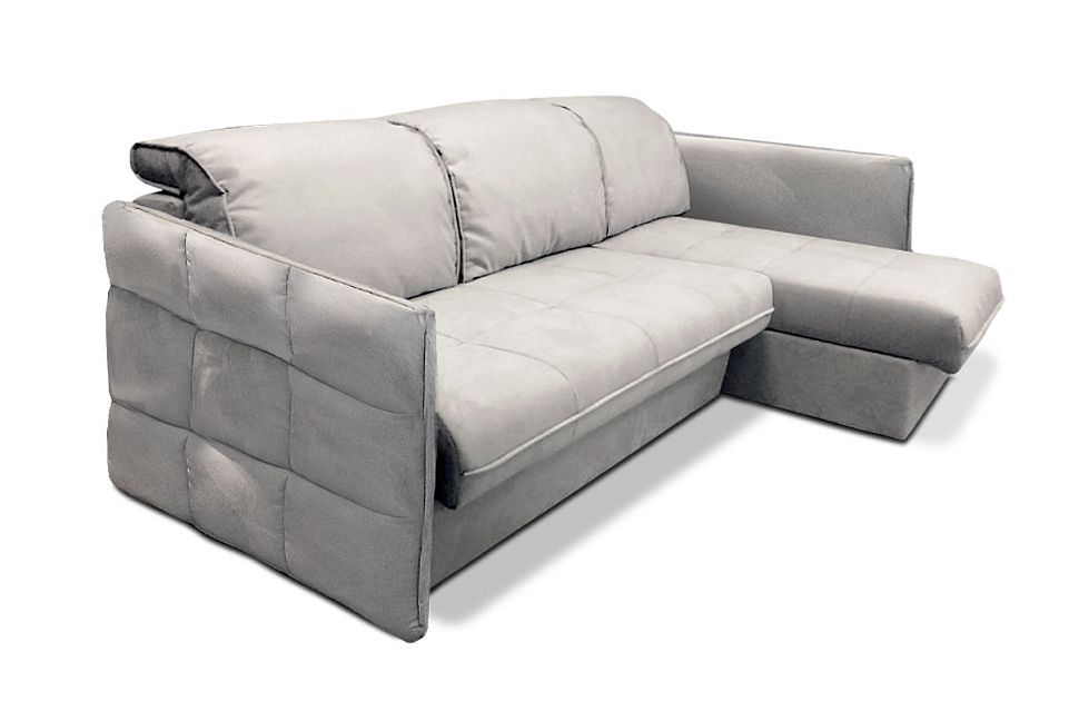 "Толедо-1" диван с оттоманкой; раскл.; "Еврокнижка" (1500х2130); левый; начальная группа ткани