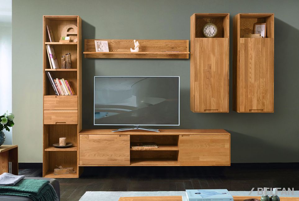 Полка навесная "Ирвинг" массив дуба 5