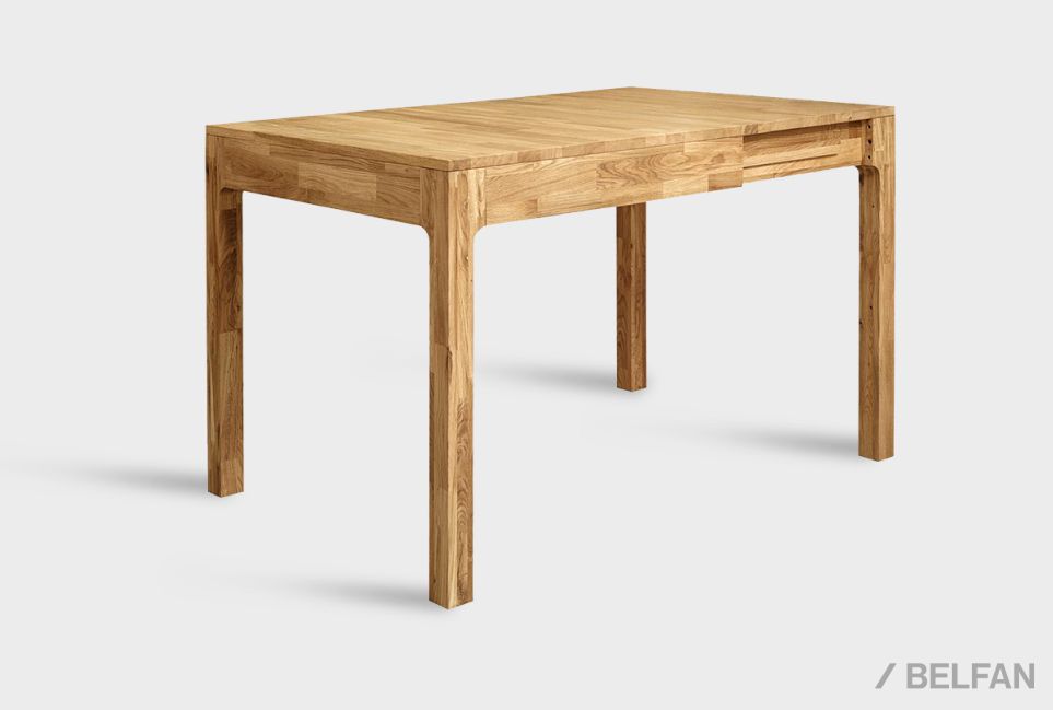 Стол обеденный "Норд" (раскладной) массив дуба 1