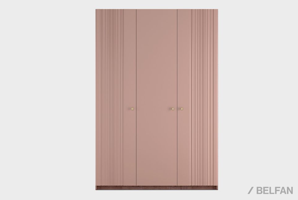 Шкаф для одежды 3-х дверный "Меридиан" (комбинированный) шпон дуба, МДФ 2