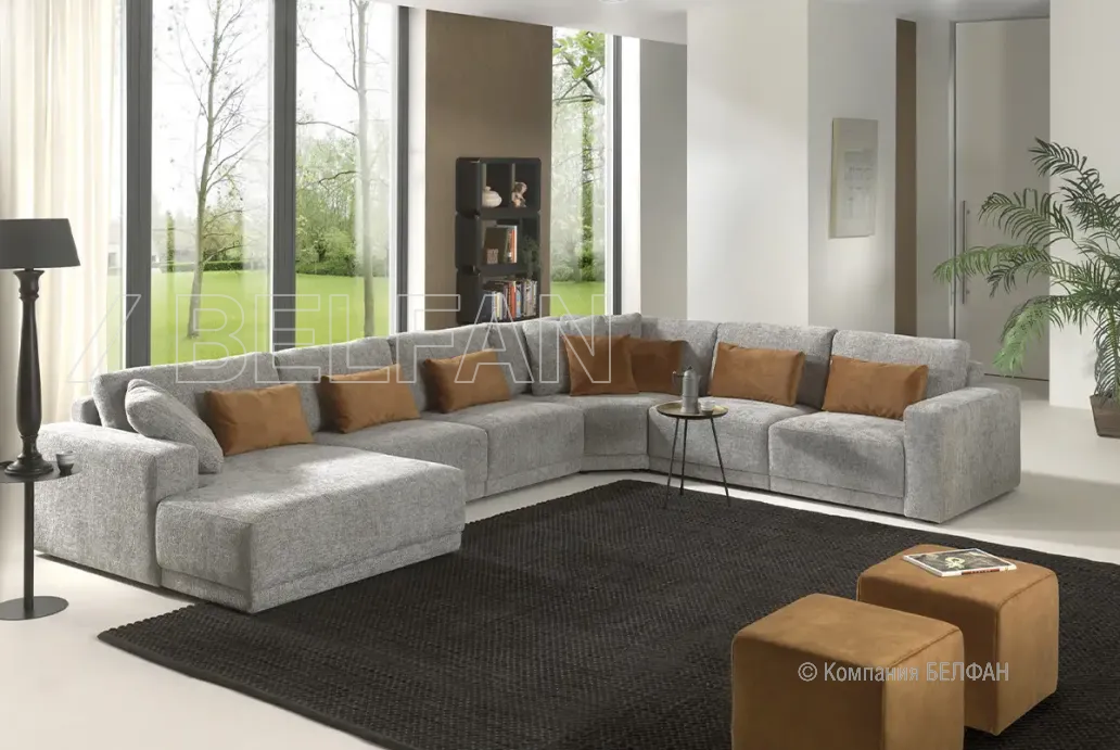 Lucca диван угловой с оттоманкой #1