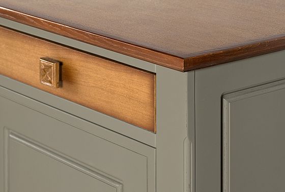 Тумба 3-х дверная "Brianson" массив и шпон дуба, МДФ 8