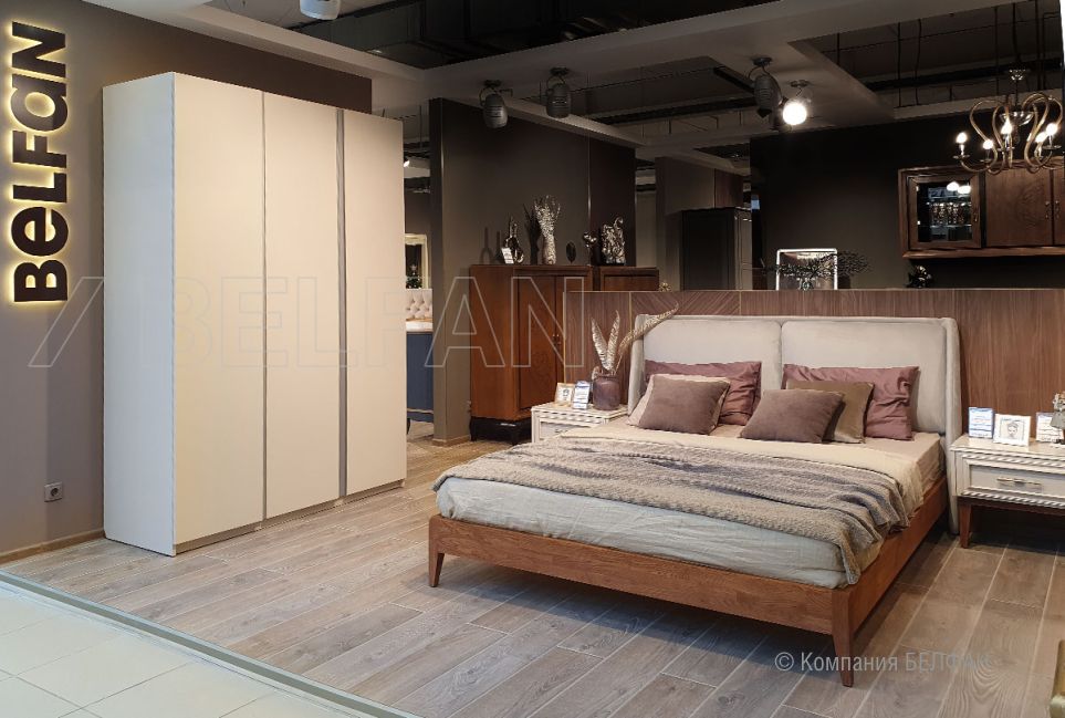 Кровать "Сакраменто" (мягкое изголовье) массив дуба 4