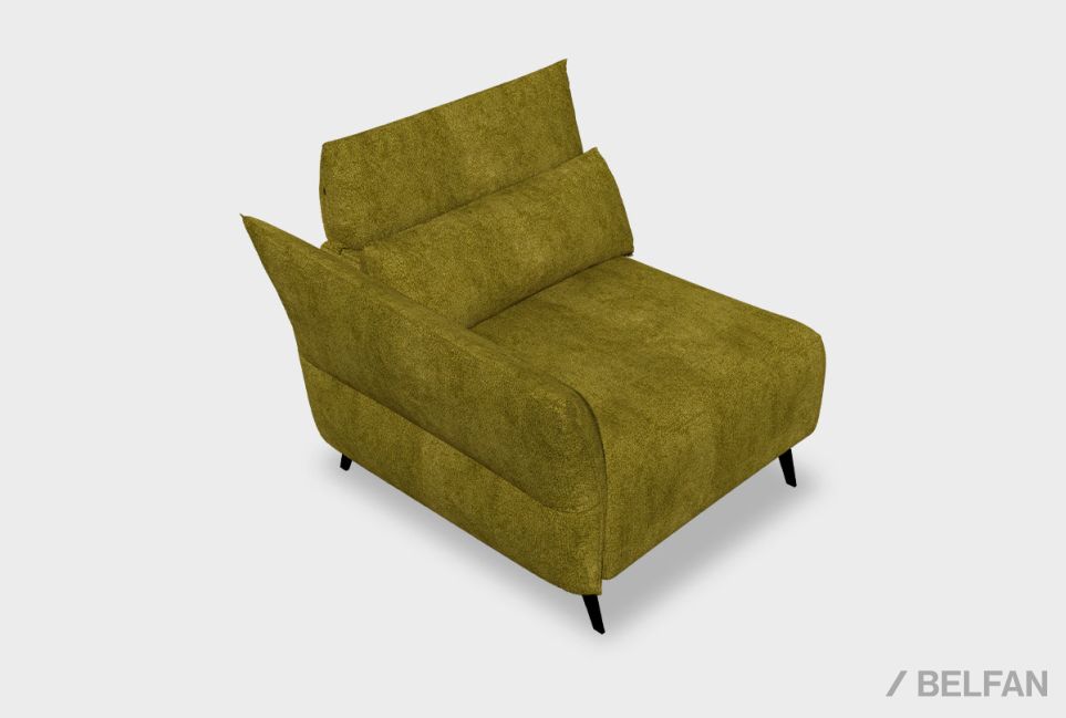 "Флойд"  секция одноместная с подлокотником 1