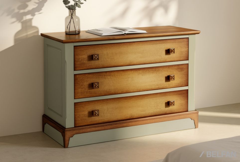 Комод "Бриансон" массив и шпон дуба, МДФ 1