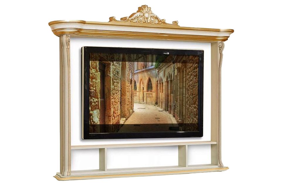 Полка "Алези 1 Люкс"; слоновая кость с золочением