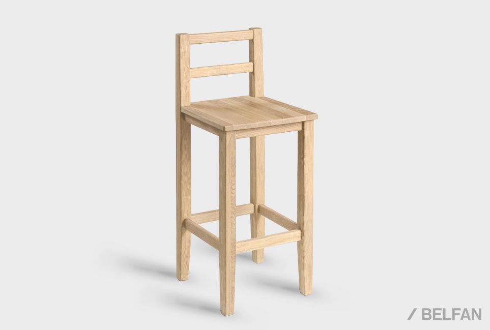 Стул барный "Берген" П массив дуба 1