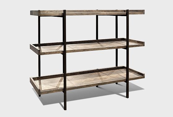 Стеллаж открытый "Куб Дизайн" 3 массив дуба 3