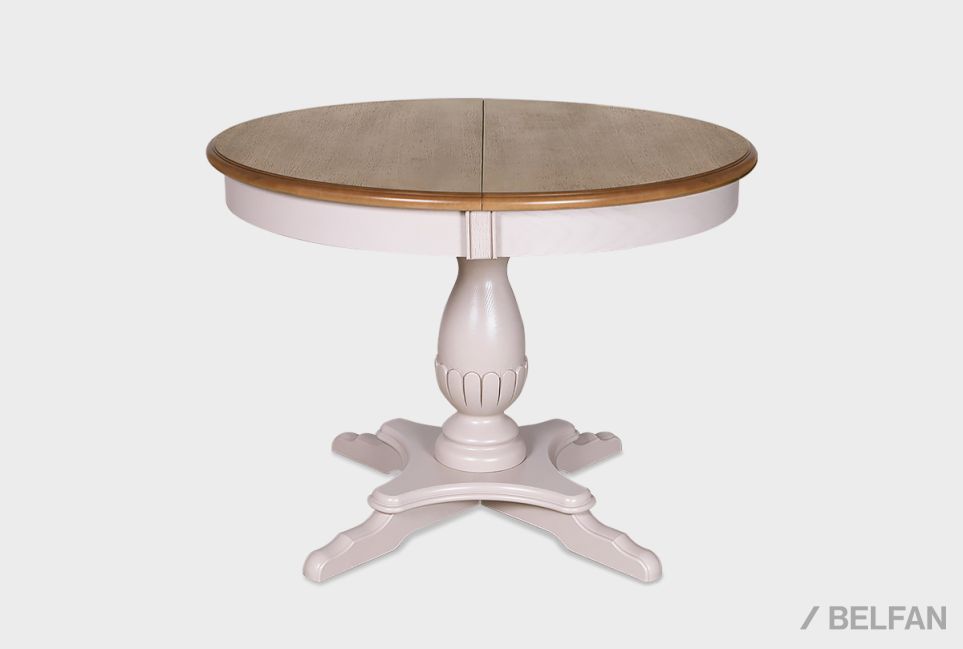 Стол обеденный "Оливия" (круглый) массив и шпон ольхи 1