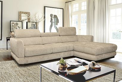 "Орландо" диван с оттоманкой ; раскл.; ММ-399-07; "Впередвыкатной" (1580х1920); правый; венге; Zevs 04 (гр. 3/Турция)