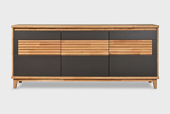 Тумба "Уоллстрит" 3 массив дуба, МДФ 6