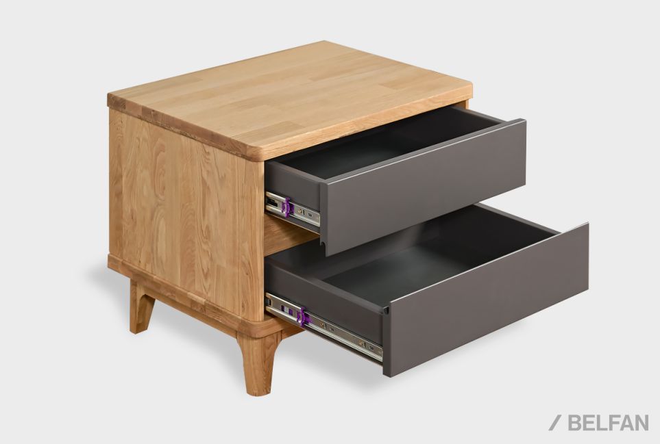 Тумба прикроватная "Wallstreet" массив дуба, МДФ 3