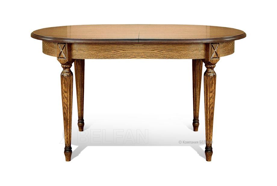 Стол обеденный "Верди Люкс 10"; раскл.; дуб рустикаль с патиной