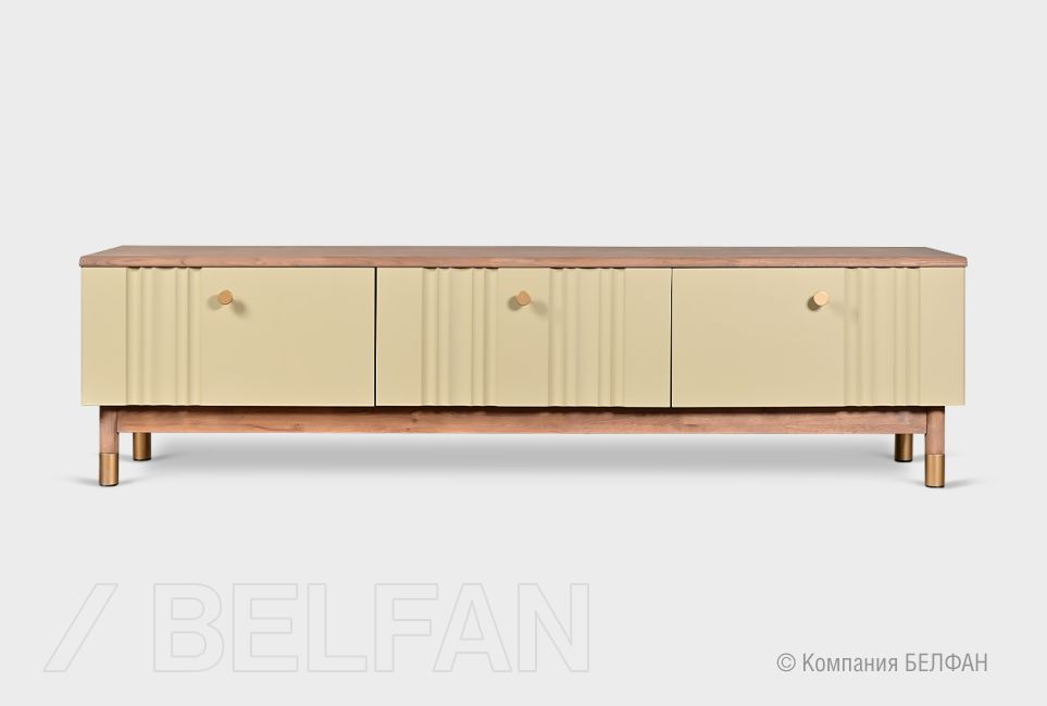 Тумба под ТВ "Меридиан" 180 массив дуба, МДФ 6