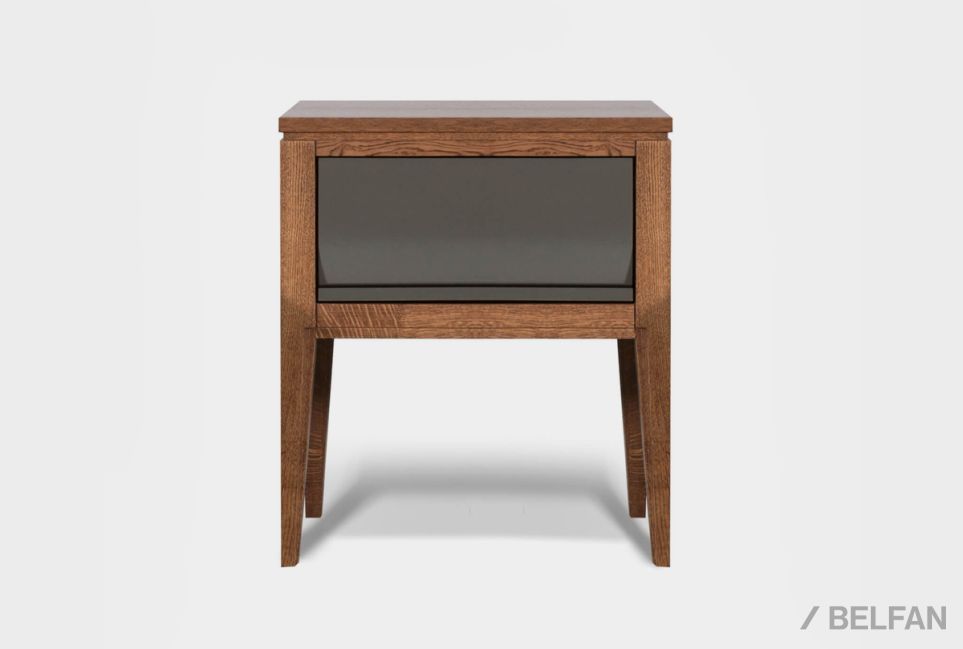 Тумба прикроватная "Dakota" массив и шпон дуба, МДФ 2