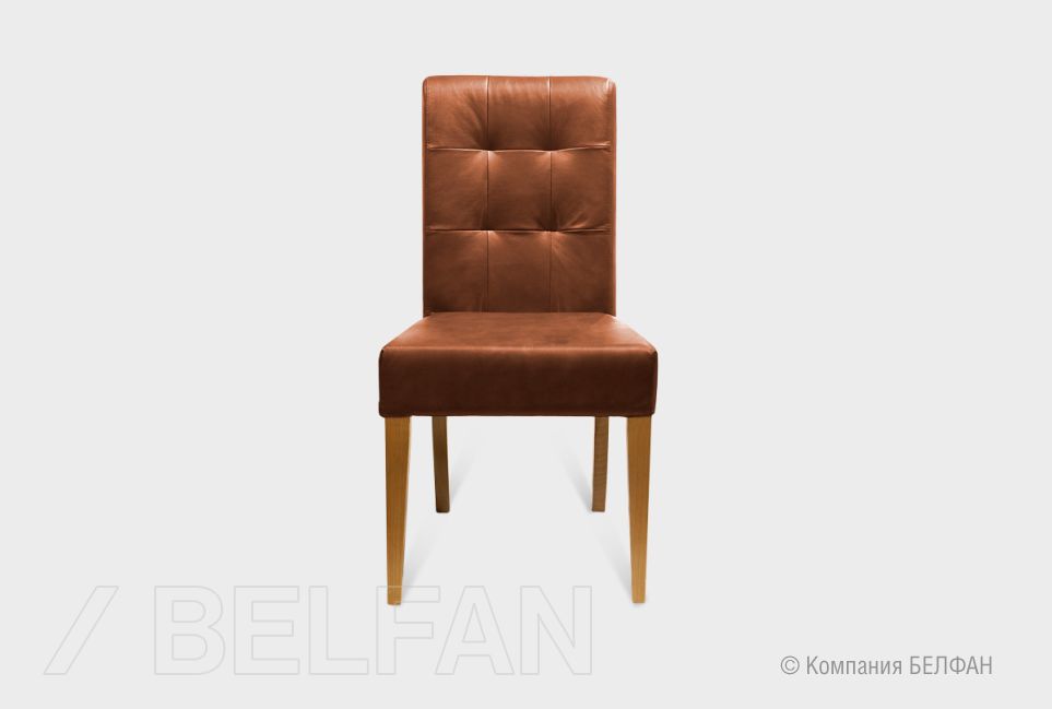 Стул "Берген" (кожа) массив дуба 1