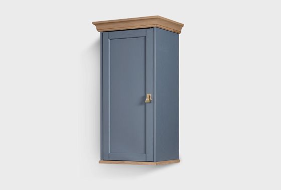 Шкаф настенный "Стюарт" (левый) массив и шпон дуба 2