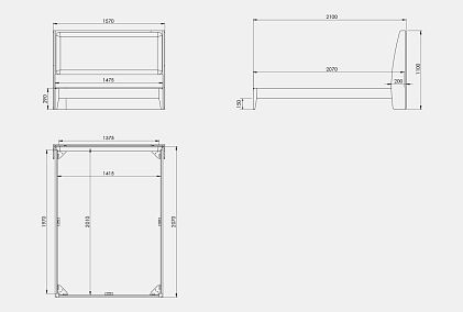 Кровать "Сакраменто" (мягкое изголовье)