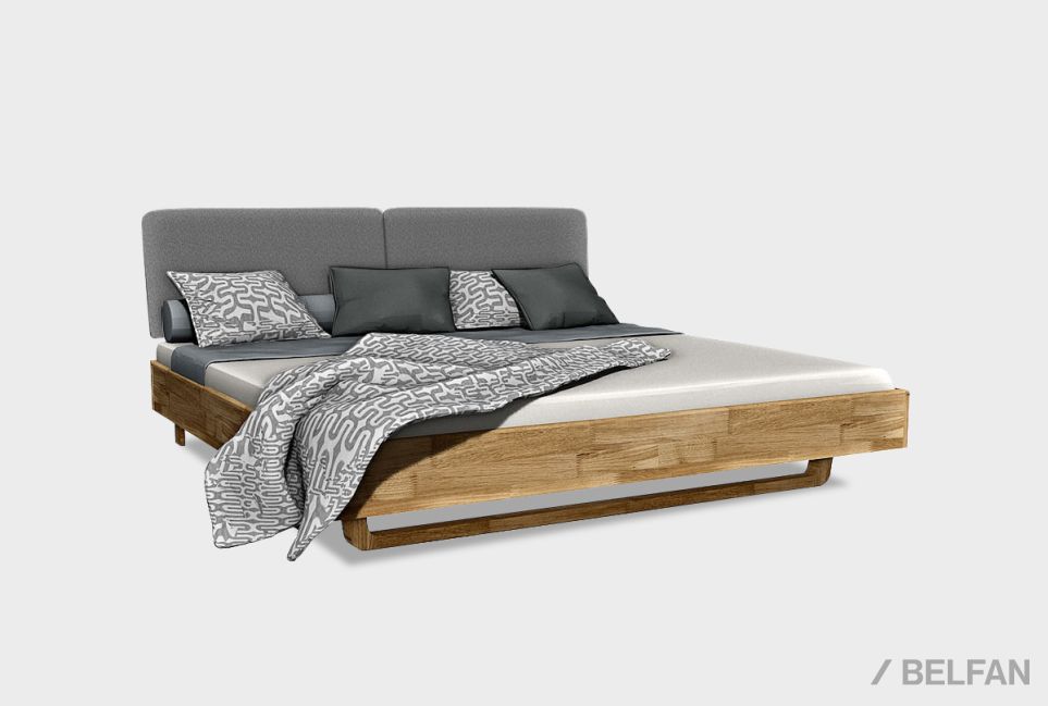 Кровать "Wallstreet" (мягкое изголовье) массив дуба 1